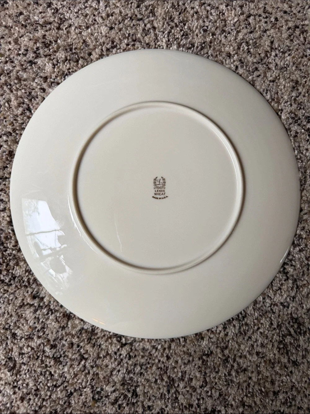 Vintage Lenox Harvest (Wheat / R-442) Fine Bone China Dinner Plates (set of 4)